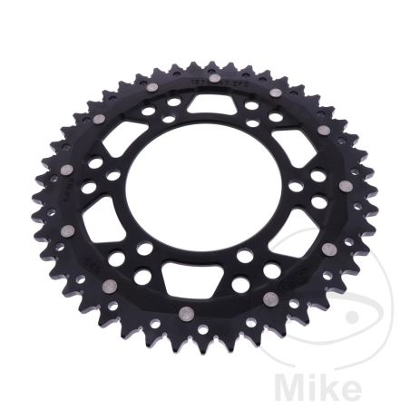 Corona Dual ZF 47 Dientes Paso 525 Negra | Motos Camaral