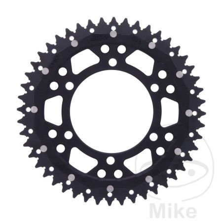 Corona Dual ZF 48 Dientes Paso 525 Negra | Motos Camaral