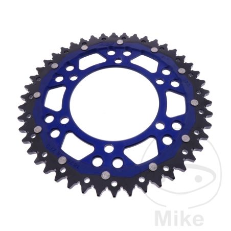 Corona Dual ZF 46 Dientes Paso 525 Azul | Motos Camaral