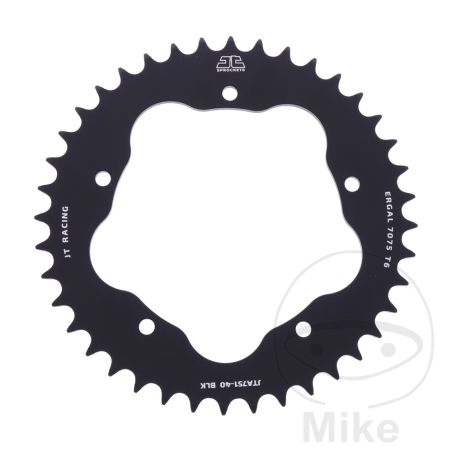 Corona Alu 40D Paso 520 Negra para Soporte 7585011 | Motos Camaral