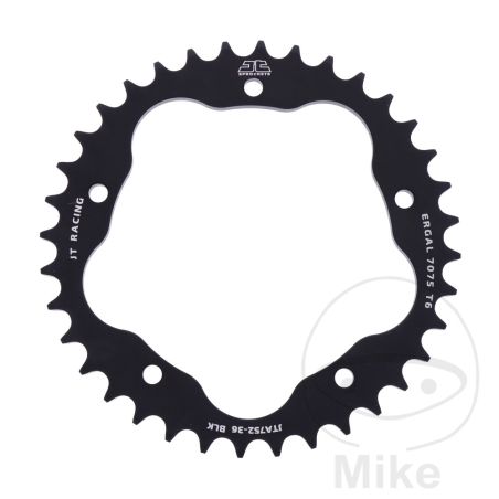 Corona Alu 36D Paso 525 Negra para Soporte | Motos Camaral