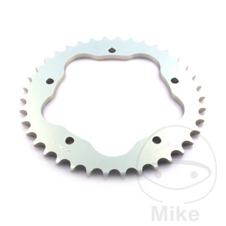 Corona Aluminio 41D Paso 525 Plateada | Motos Camaral