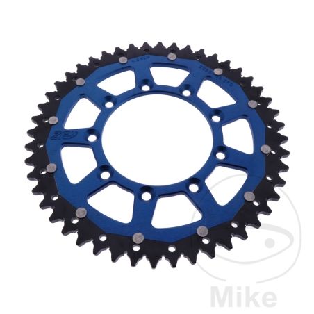 Corona Dual ZF 48 Dientes Paso 520 Azul | Motos Camaral
