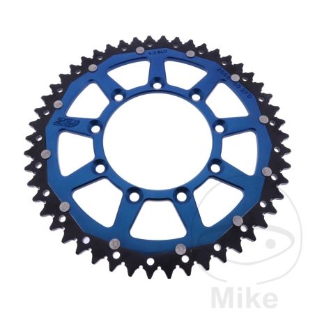 Corona Dual ZF 50 Dientes Paso 520 Azul | Motos Camaral