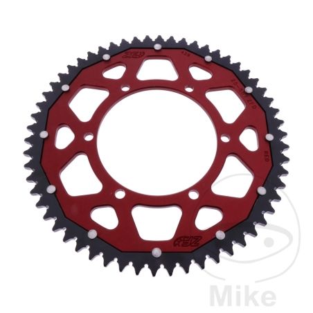 Corona Dual ZF 58 Dientes Paso 428 Roja | Motos Camaral