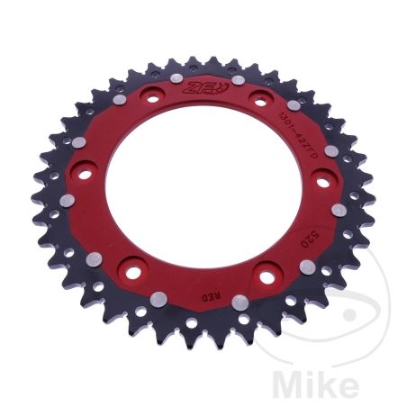 Corona ZF Dual 42 Dientes Paso 520 Roja | Motos Camaral