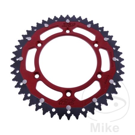Corona ZF Dual 48 Dientes Paso 520 Roja | Motos Camaral
