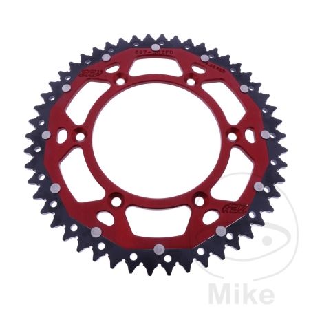 Corona Dual ZF 50 Dientes Paso 520 Roja | Motos Camaral