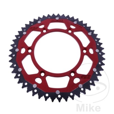 Corona Dual ZF 51 Dientes Paso 520 Roja | Motos Camaral
