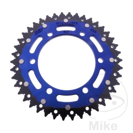 Corona Dual ZF 42 Dientes Paso 525 Azul | Motos Camaral