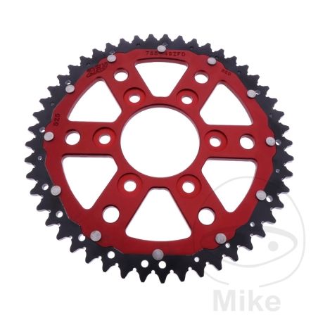 Corona Dual ZF 49 Dientes Paso 525 Roja | Motos Camaral