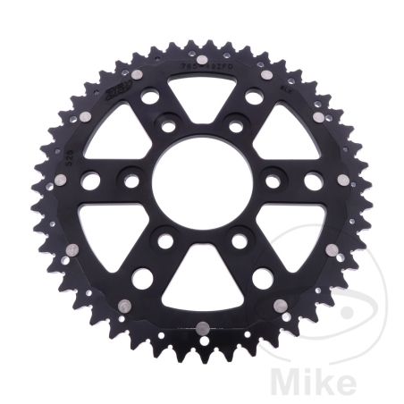Corona Dual ZF 49 Dientes Paso 525 Negra | Motos Camaral
