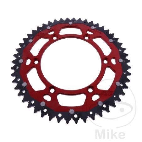 Corona Dual ZF 50 Dientes Paso 520 Roja | Motos Camaral