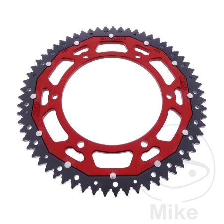 Corona Dual ZF 63 Dientes Paso 428 Roja | Motos Camaral