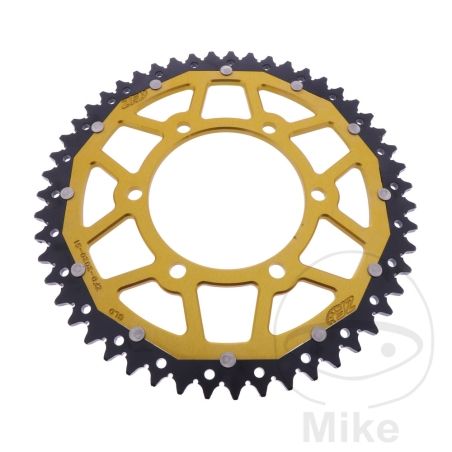 Corona Dual ZF 51 Dientes Paso 520 Dorada | Motos Camaral