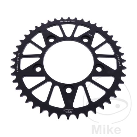 Corona JT Aluminio 44D Paso 520 Negra | Motos Camaral