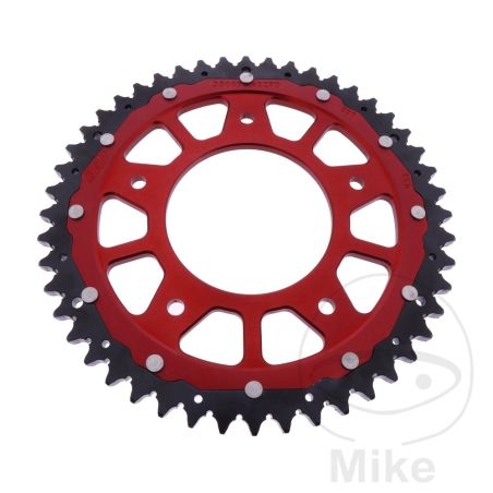 Corona Dual ZF 48 Dientes Paso 530 Roja | Motos Camaral