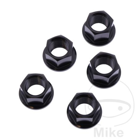 Juego Tuercas Corona JMP Bolt M12X1.5 mm Inox Negro | Motos Camaral