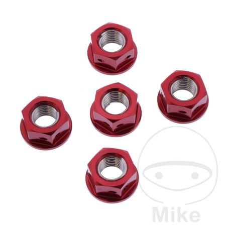 Tuerca para Corona JMP Bolt M10x1.25 Alu Racing Rojo | Motos Camaral