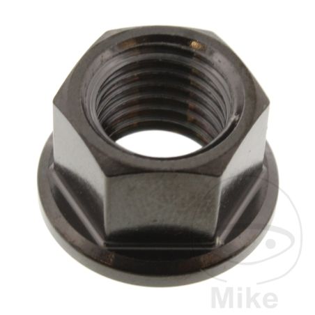 Tuerca corona JMP Bolt M12X1.5 mm inox V4A negro | Motos Camaral