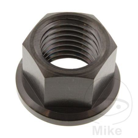 Tuerca corona M12X1.5 titan negro | Motos Camaral