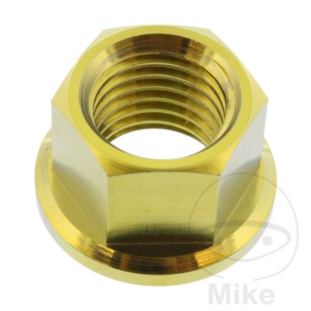 Tuerca Corona JMP M12X1.5 mm Titan Dorado | Motos Camaral