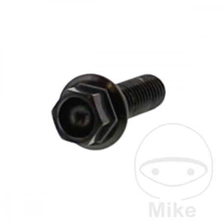 Tornillo Corona M6x1x20mm Inox V4A Negro | Motos Camaral