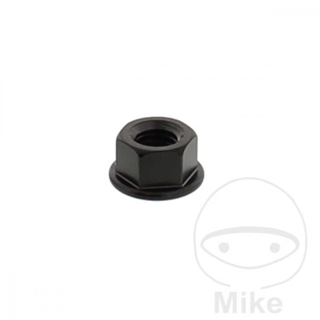 Tuerca corona JMP Bolt M8 x 1.25 mm inox V4A negro | Motos Camaral