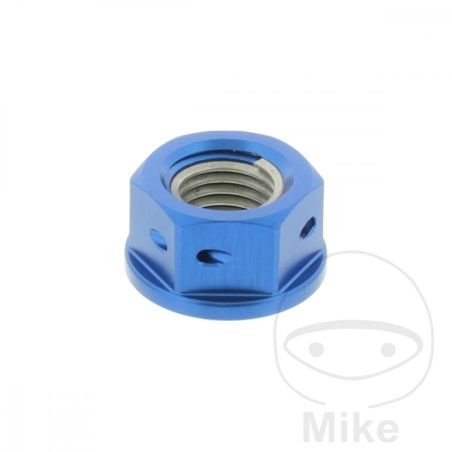 Tuerca Corona JMP M10x1.25 Alu Racing Azul | Motos Camaral