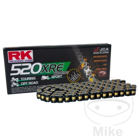 Cadena RK 520XRE 116 Pasos XW-Ring Negra | RK | Motos Camaral
