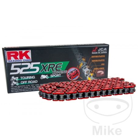 Cadena RK XW-Ring Roja 525XRE/108 | RK | Motos Camaral