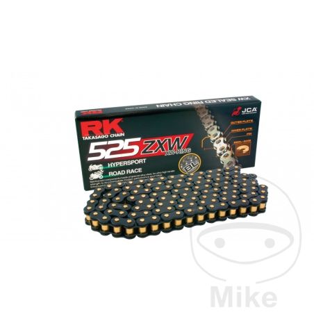 Cadena RK 525ZXW 120 eslabones XW-Ring Negra | RK | Motos Camaral