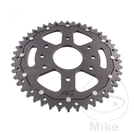 Corona ZF Dual 46 Dientes Paso 520 Negra | Motos Camaral
