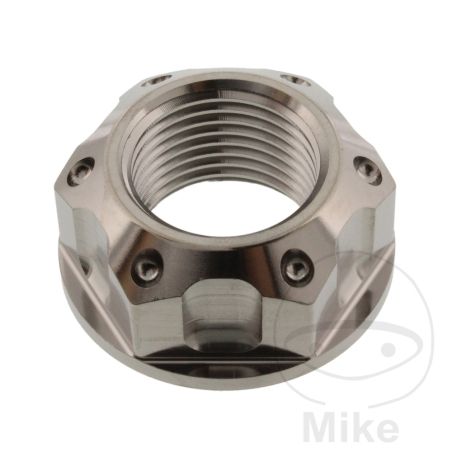 Tuerca de Eje M18x1.5 Titanio para Corona | Motos Camaral