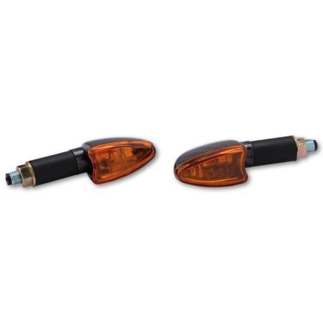 Intermitente HIGHSIDER smart Arrow Mini - cristal naranja - homologado E - Pareja - motoscamaralweb.com