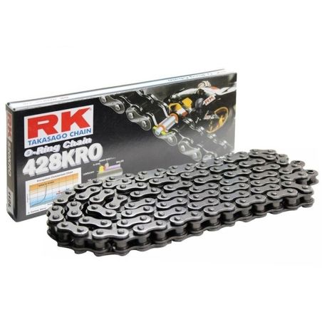 Cadena RK 428KRO con 126 eslabones negro - motoscamaralweb.com