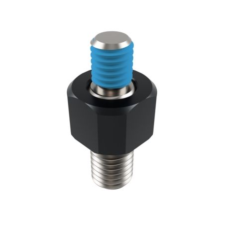 Adaptador de retrovisor HIGHSIDER pro M10 x 1.5 a M8 - distancia 14 mm - negro - motoscamaralweb.com