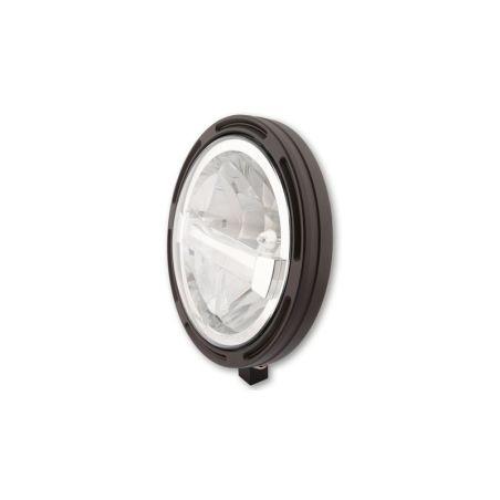Faro delantero LED HIGHSIDER pro Frame-R1 Type 4 - 7 inch - negro - motoscamaralweb.com