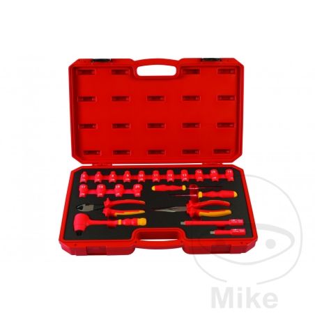Kit Herramientas Aisladas Alto Voltaje 3/8 22 Piezas | Motos Camaral