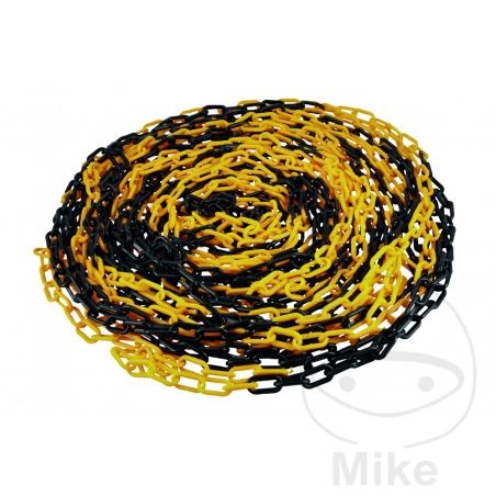Cadena de Plástico 25m Negro Amarillo | Motos Camaral