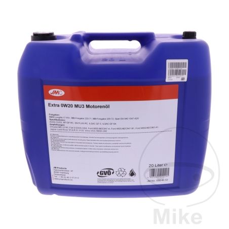 Aceite Motor 0W20 JMC Extra 20L | Motos Camaral