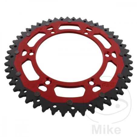 Corona Dual ZF 50 Dientes Paso 520 Roja | Motos Camaral