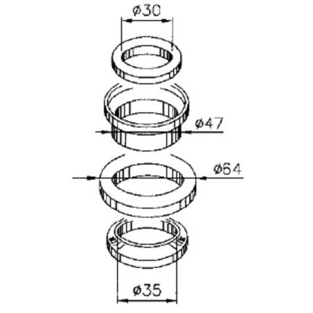 Kit rodamientos de columna de dirección BUZZETTI - motoscamaralweb.com