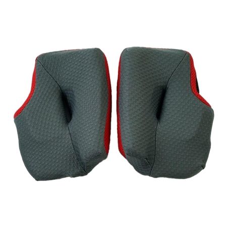 Carrilleras ARAI DRY-COOL (MX-V). 30 mm. Gris/Rojo - motoscamaralweb.com