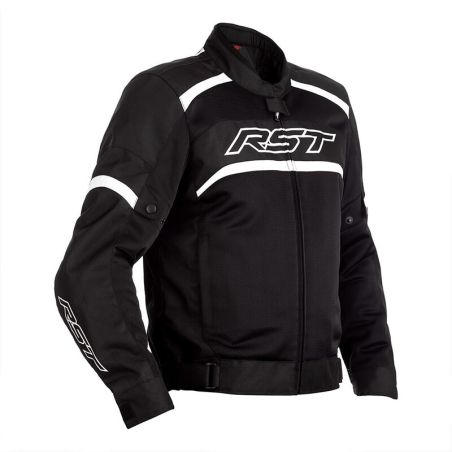 Chaqueta Textil (Hombre) RST PILOT Negro/Blanco . Talla 60/3XL - motoscamaralweb.com