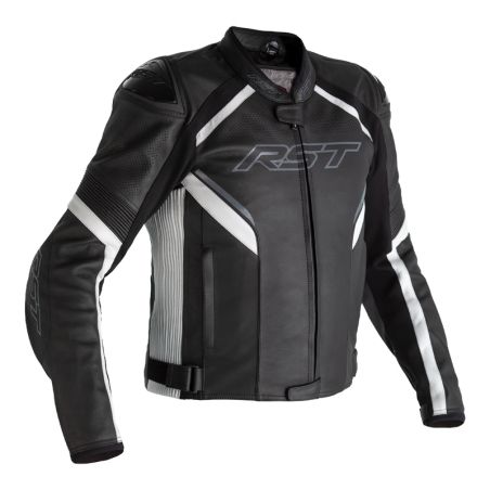 Chaqueta de Piel (Hombre) RST SABRE AIRBAG CE Blanco. Talla EU48/XS - motoscamaralweb.com