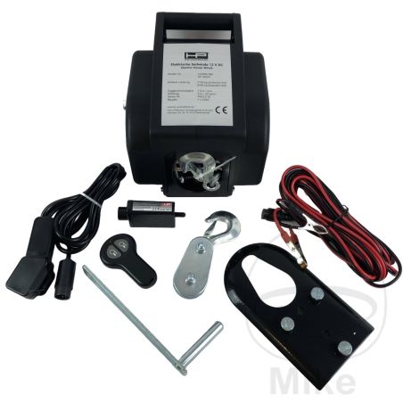 Cabrestante Eléctrico 2700KG 12V con Mando y Polea | Motos Camaral