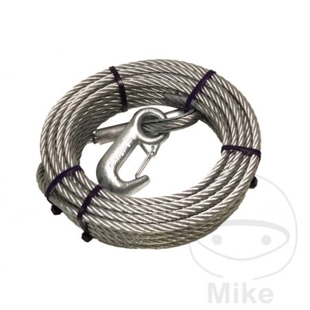Cuerda de Alambre 4mm x 15m para Cabrestante | Motos Camaral