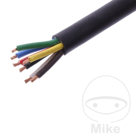Cable H05RR-F 7x1.5mm Negro 1 Metro | JMP | Motos Camaral