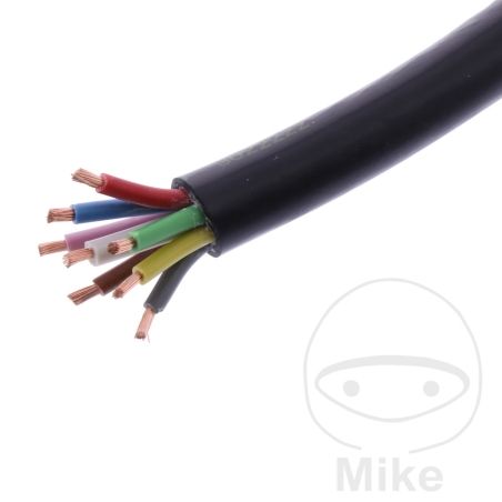 Cable H05VV-F 8X1.5 Negro JMP (1 Metro) | Motos Camaral
